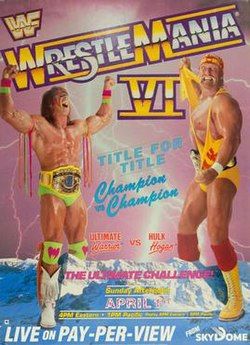 Today in Wrestling History: 1990 WrestleMania VI (“The Ultimate Challenge”)  Hulk Hogan vs Ultimate Warrior Title vs Title. Icon vs Icon. Warrior wins and becomes double champ in front of 67,000+ f...